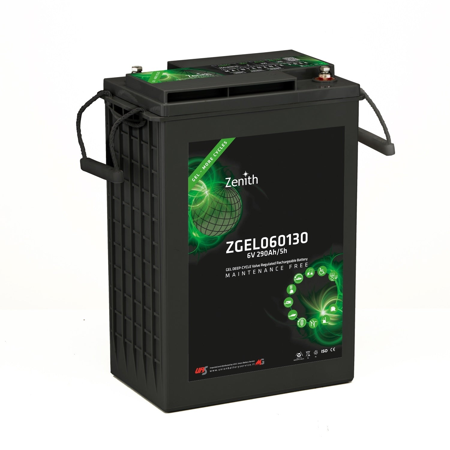 Batteria auto Zenith Deep Cicle ZGEL060130 GEL 6V 290Ah
